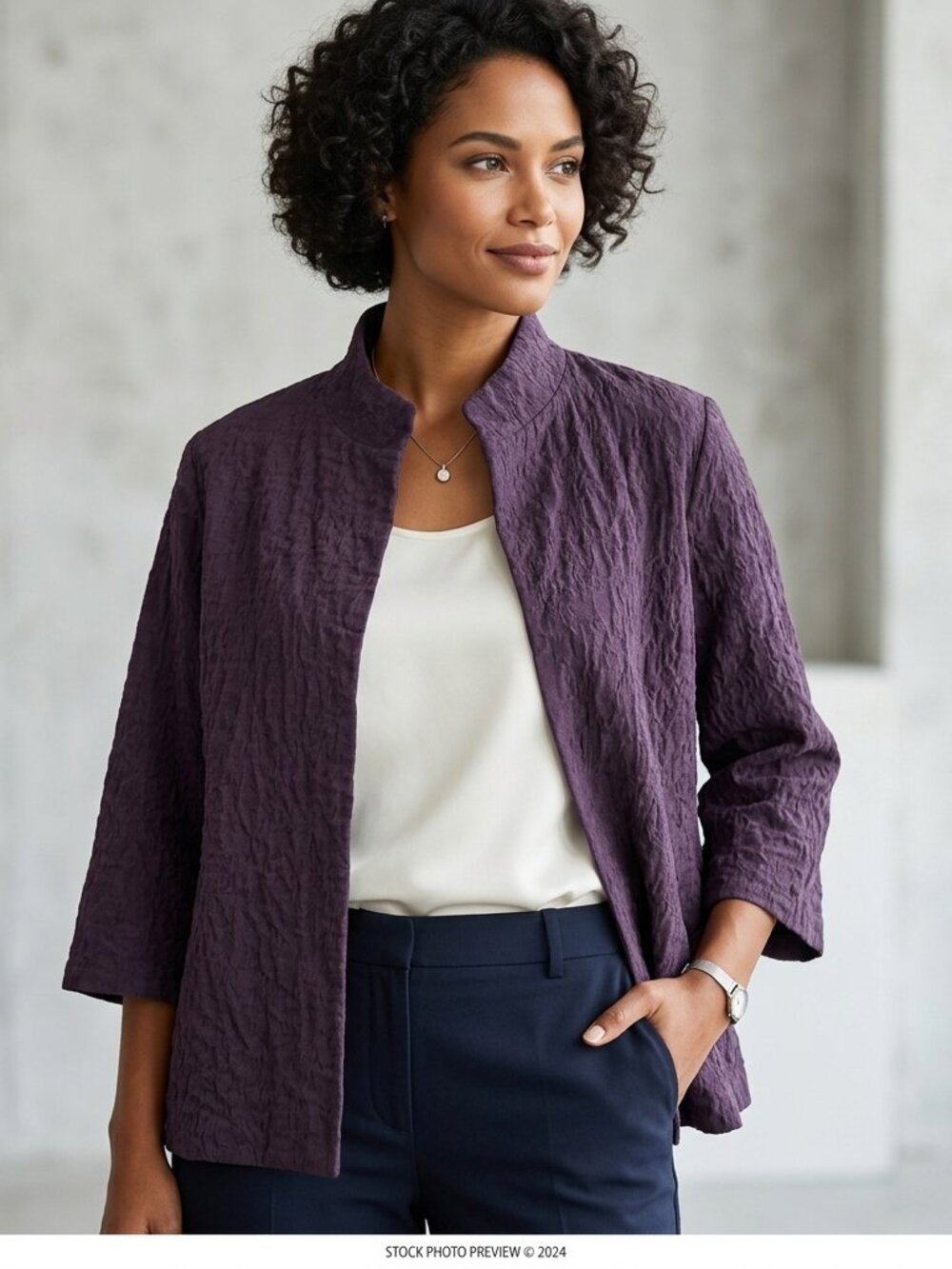 Eileen Fisher Curran Mini Puff Jacket